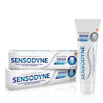 Sensodyne Whitening Repair and Protect 2pk Toothpaste - Imperfect Box