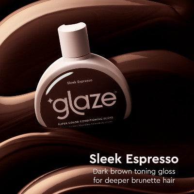 Glaze SuperGloss Color Conditioning Hair Gloss Brunette Sleek Espresso Brown 6.4 fl oz - New by This is Beauty US