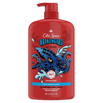Old Spice Krakenguard Body+Face Wash Deep Ocean Scent 33.4 fl - New by This is Beauty US