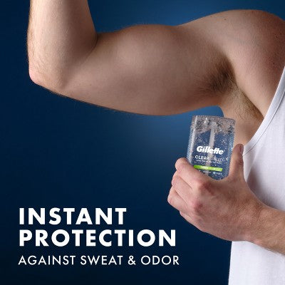 Gillette 72 Hours Sweat Protection Clear Gel Antiperspirant &amp; Deodorant for Men Power Rush 2pk/3.8oz - New by This is Beauty US