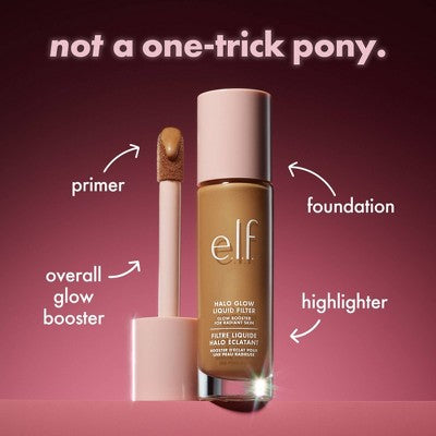 e.l.f. Halo Glow Liquid Filter Highlighter 2 Fair/Light 1.06 fl oz - New by This is Beauty US