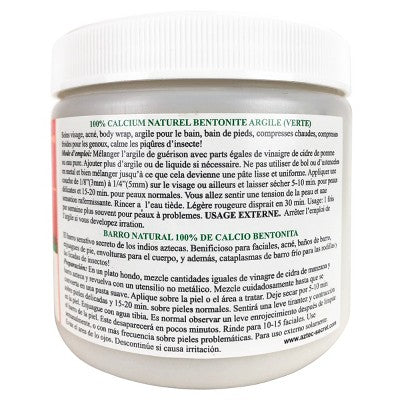 Aztec Secret Indian Healing Clay Deep Pore Cleansing Face &amp; Body Mask, Natural Calcium Bentonite Clay 15.5oz - New