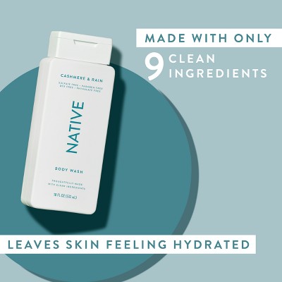 Native Body Wash for Women &amp; Men Cashmere &amp; Rain Sulfate Free 18 fl oz - New by This is Beauty US