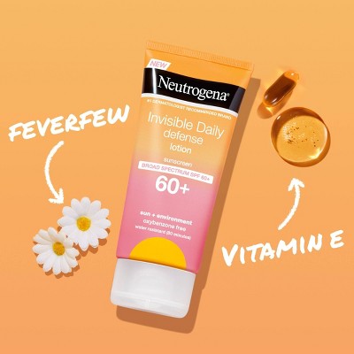 Neutrogena Invisible Daily Defense Sunscreen Lotion SPF 60 3 fl oz - New by This is Beauty US