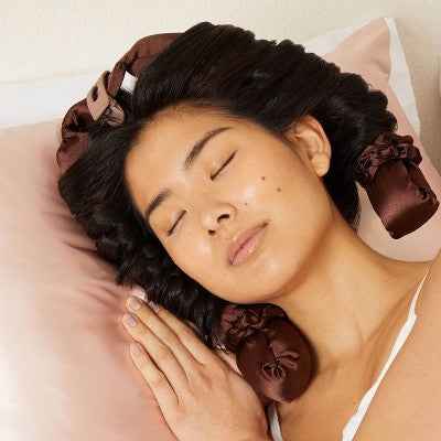 Kitsch XL Satin Heatless Curling Set - Chocolate 3pk - Imperfect Box