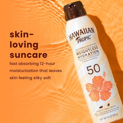 Hawaiian Tropic Silk Hydration Weightless Sunscreen C-Spray SPF 50 6oz - New by This is Beauty US