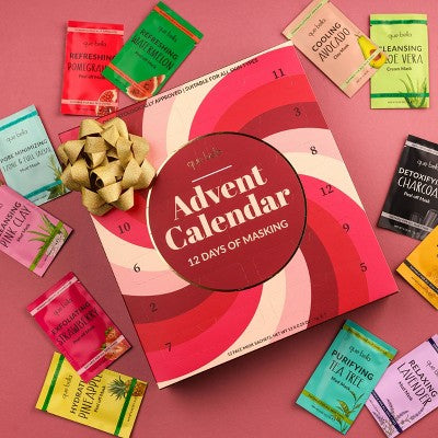 Que Bella Advent Calendar 12 days of Masking Gift Set 12ct/2.88 fl oz - Imperfect Box by This is Beauty US