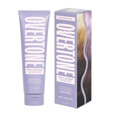 Overtone Smoky Lavender Hair Mask Semi-Permanent Hair Dye &amp; Color Conditioner- Vegan - New