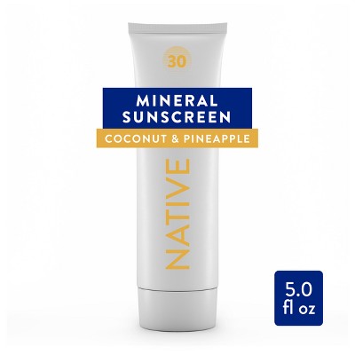 Native Mineral Sunscreen Coconut &amp; Pineapple SPF 30 5 fl oz - Imperfect Container