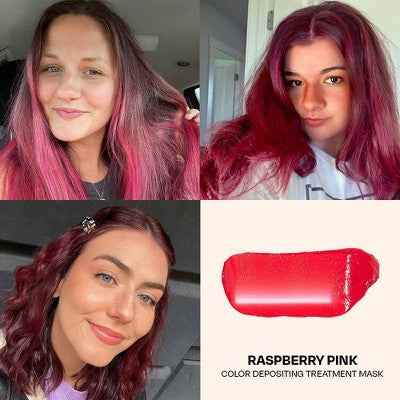 Overtone Raspberry Pink Hair Mask Semi-Permanent Hair Dye &amp; Color Conditioner - New