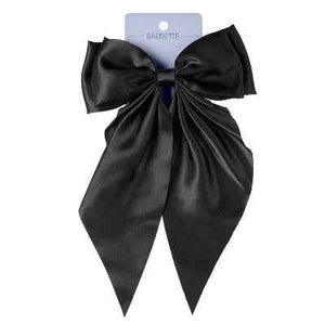 scunci Elite Large Bow Barrette Hair Clip Black - Imperfect Box