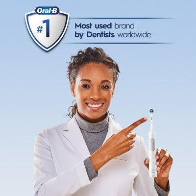 Oral-B Pro 1000 Electric Power Rechargeable Battery Toothbrush White - Imperfect Box by This is Beauty US