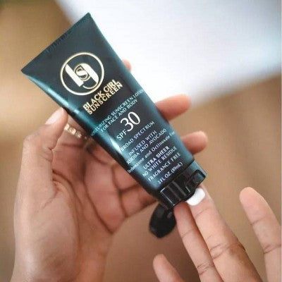 Black Girl Sunscreen Broad Spectrum Infused with Jojoba Oil SPF 30 3 fl oz - Imperfect Container by This is Beauty US