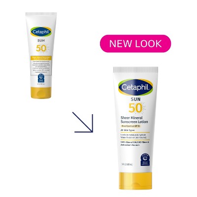 Cetaphil Sheer Mineral Face; Body SPF 50 3 fl oz - Imperfect Container by This is Beauty US