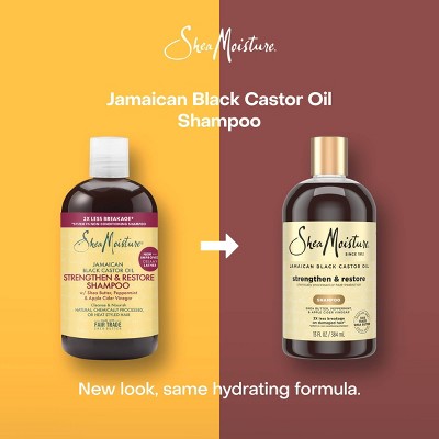 SheaMoisture Jamaican Black Castor Oil Strengthen &amp; Restore Shampoo 13 fl oz - Imperfect Container