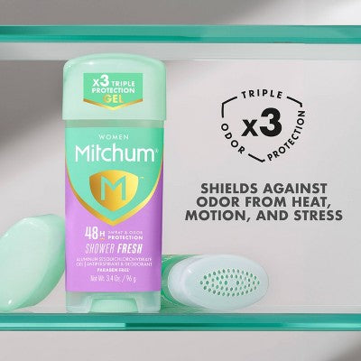 Mitchum Triple Odor Defense Gel Deodorant Shower Fresh 3.4oz/2pk - New by This is Beauty US