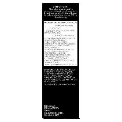 Olay Regenerist Anti-Aging Night Serum, Hydrating &amp; Wrinkle Correcting Treatment 1 fl oz - New
