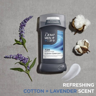 Dove Men+Care Solid Deodorant Stick Clean Comfort 3oz - New by This is Beauty US