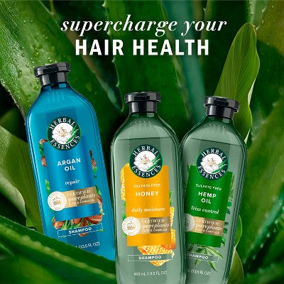 Herbal Essences Pure Plants Blend Argan Oil Repairing Color-Safe Shampoo/Conditioner Dual Pack 13.5 fl oz/2ct - Imperfect Box by This is Beauty US