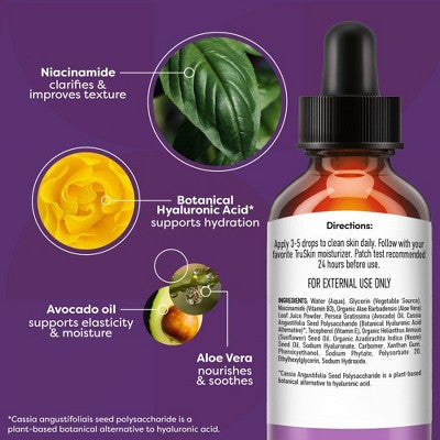 TruSkin Niacinamide Facial Serum with Vitamin E and Hyaluronic Acid 1 fl oz - New by This is Beauty US