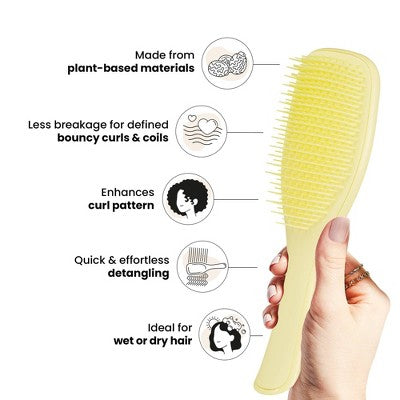 Tangle Teezer Plant Brush Naturally Curly Detangling Hair Brush - Imperfect Box by This is Beauty US