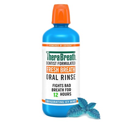 TheraBreath Fresh Breath Mouthwash Alcohol-Free Icy Mint 33.8 fl oz - New by This is Beauty US