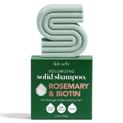 Kitsch Rosemary &amp; Biotin Volumizing Solid Shampoo Bar 3.2oz - Imperfect Box