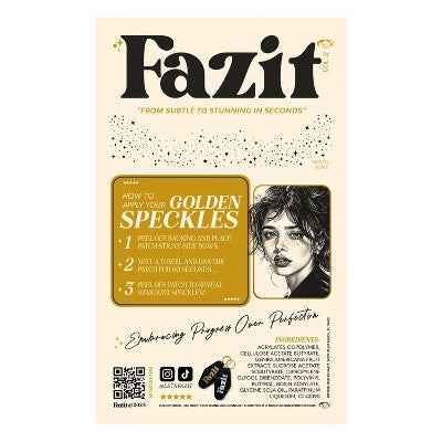 Fazit Gold Glitter Freckle Makeup Patches - New