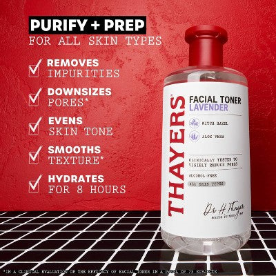 Thayers Remedies Witch Hazel Alcohol Free Lavender Facial Toner 12 fl oz - New by This is Beauty US