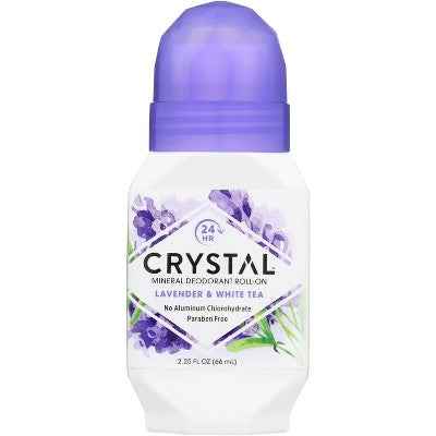 Crystal Essence Deodorant Roll-On Lavender &amp; White Tea 2.25 Oz - New