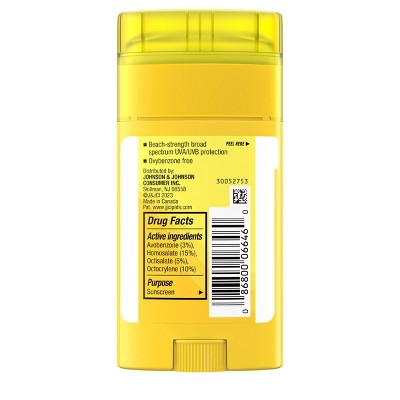 Neutrogena Beach Defense Water Resistant Kids&amp; Sunscreen Stick SPF50 1.5oz - Imperfect Container