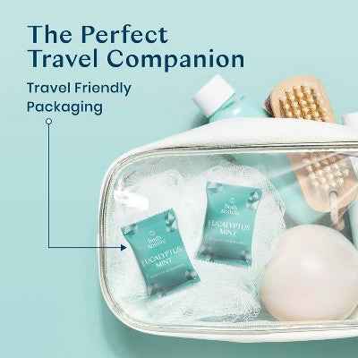 Body Restore Shower Steamers with 100% Natural Essential Oil Eucalyptus &amp; Mint 6ct - New