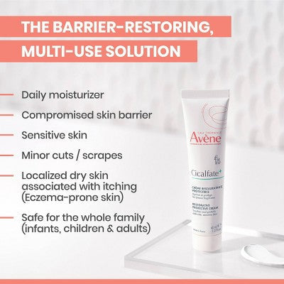 Avene Cicalfate+ Restorative Protective Skin Barrier Face Cream 1.3 fl oz - Missing Box  DestGlow