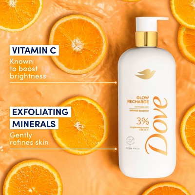 Dove Beauty Serum Body Wash for Women with 3% Brightening Serum + Vitamin C Glow Recharge 18.5 fl oz - Imperfect Container by This is Beauty US