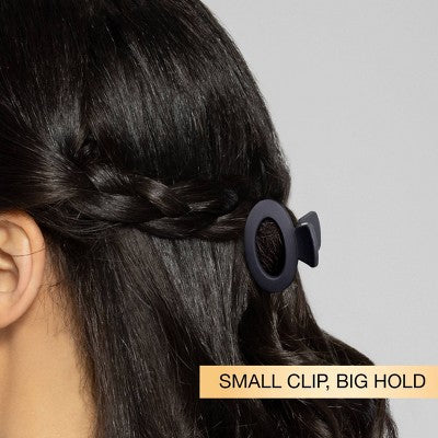 scunci Assorted Styles Claw Clips Matte Black All Hair 3pcs - Imperfect Box by This is Beauty US