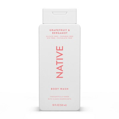 Native Body Wash for Women &amp; Men Grapefruit &amp; Bergamo Sulfate Free 18 fl oz - Imperfect Container by This is Beauty US