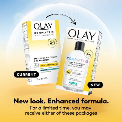 Olay Complete Plus Face Lotion with Sunscreen SPF 40 6 fl oz - Imperfect Box by This is Beauty US