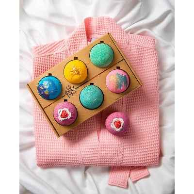 LifeAround2Angels Fruit Scented Bath Bomb Gift Set 6pk - New