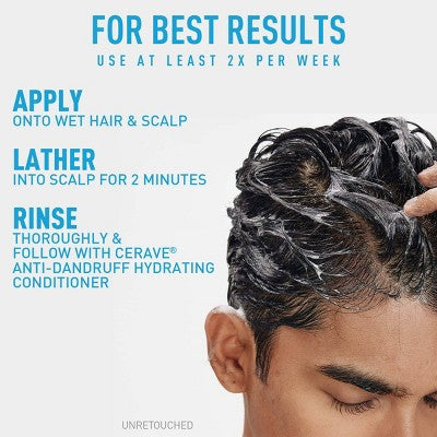 CeraVe Anti-Dandruff Scalp Care Shampoo 12 fl oz - Imperfect Container by This is Beauty US