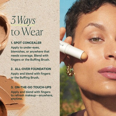 Well People Supernatural Complexion Stick Foundation Concealer 32 Tan Neutral 0.28oz - Imperfect Box by This is Beauty US