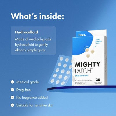 Hero Mighty Patch Invisible Mini 30ct - New by This is Beauty US