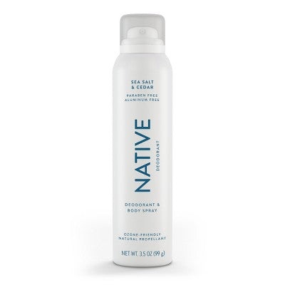 Native Spray Deodorant Sea Salt &amp; Cedar 3.5oz - Imperfect Container