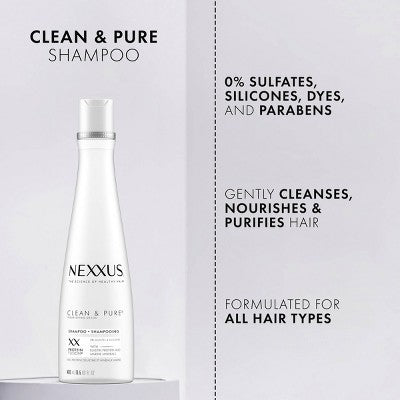 Nexxus Clean &amp; Pure Nourishing Detox Shampoo 13.5 fl oz - New