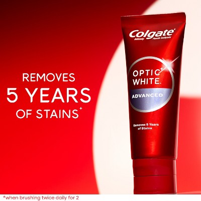 Colgate Optic White Adv Whitening Toothpaste Icy Fresh 3.2oz/3pk - Imperfect Box by This is Beauty US