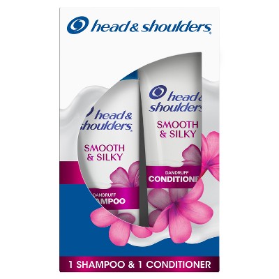 Head &amp; Shoulders Smooth &amp; Silky Paraben Free Shampoo and Conditioner Dual Pack 23.1 fl oz/2ct - Missing Box by This is Beauty US