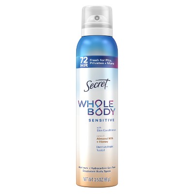 Secret Whole Body Deodorant Spray Almond Honey 3.5oz - New by This is Beauty US