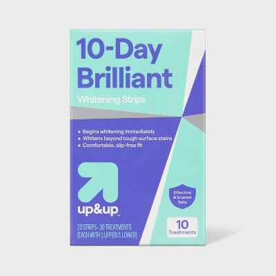 10-Day Brilliant White Whitening Strips up&amp;up - Imperfect Box
