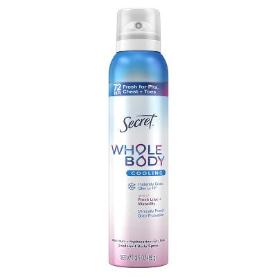 Secret Whole Body Deodorant Spray Lilac &amp; Waterlily Aluminum-Free 3.5oz - New by This is Beauty US