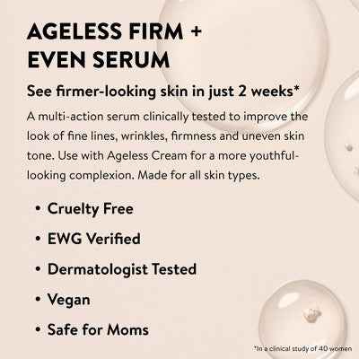 Honest Beauty Ageless Firm and Even Serum 1.0 fl oz - Imperfect Box