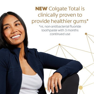 Colgate Total Active Prevention Whitening Toothpaste Mint 5.1oz/2pk - Imperfect Box by This is Beauty US
